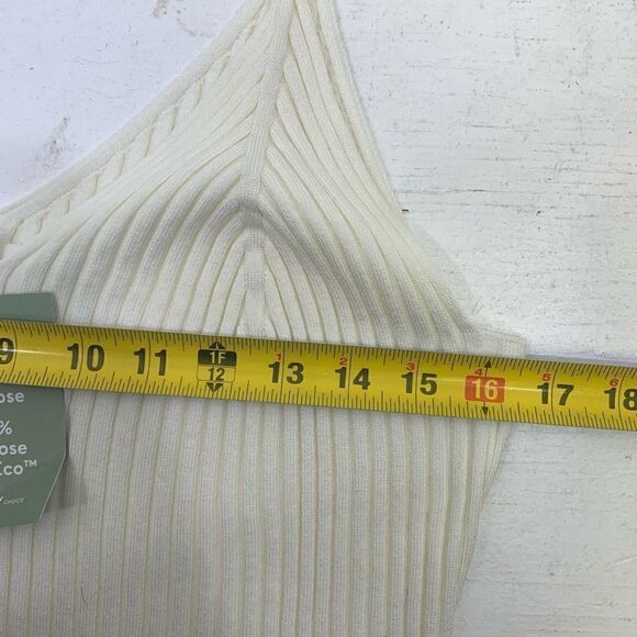 HM NWT Ivory Knit Top Size L - Picture 6 of 6